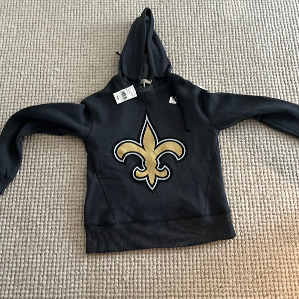 Brand New Tags on New Orleans Saints Women’s Sweatshirt Junk Food Clothing Brand